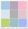 TD COLLECTION Setz von 11Stk 30x30cm Scrapbooking Papier - Spring in Full Color