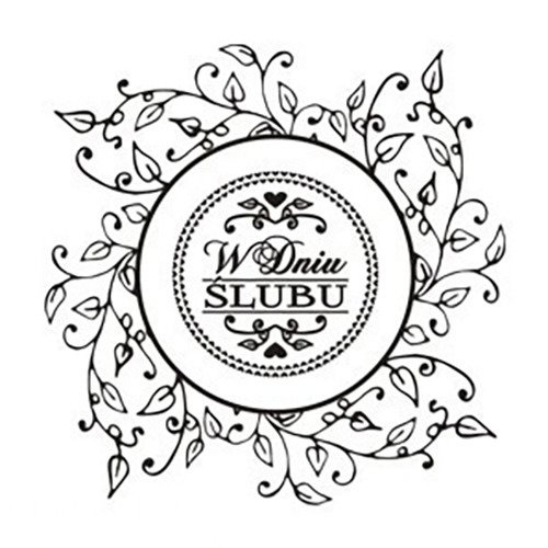 AGATERIA - Transparent Stempel Motivstempel Clear Stamp - W dniu Ślubu - Untertitel PL Rahmen "Blätter"