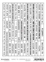 Englische Beschriftung Karton - Craft o'clock - Taufe.