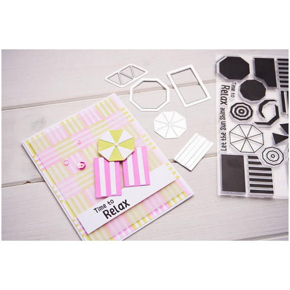 SIZZIX Stempel + Stanzform - Beach Blankets & Brellas 