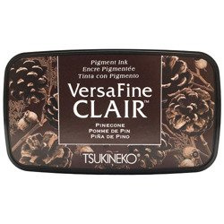 TSUKINEKO Versafine Clair - Tannenzapfen - braune Tinte