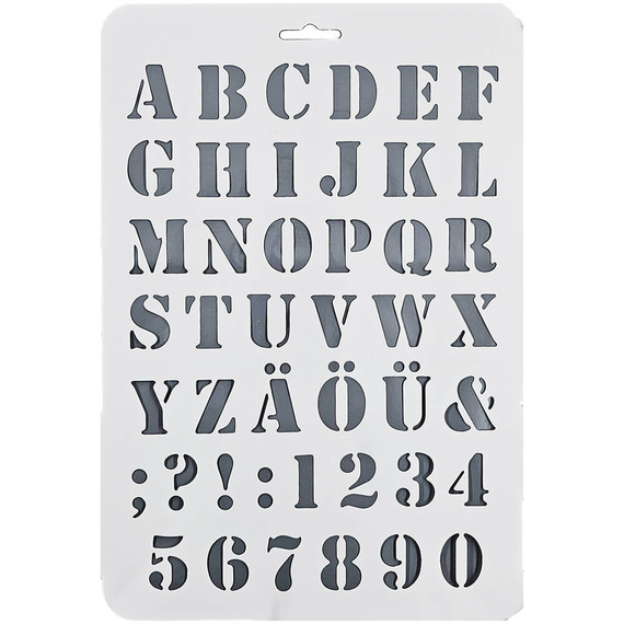 Vorlage für Buchstaben und Zahlen - Loveart