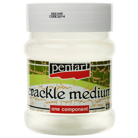 PENTART Einkomponenten Krakelielack Alterungslack Crackle Medium Lack 230ml, 3214