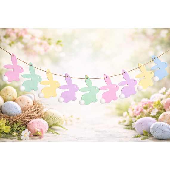 Anhänger aus Holz - Hase - Dekor