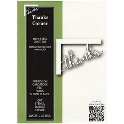 Stanzform Präge Stanzschablone Cutting Die - Poppystamps - Thanks Corner