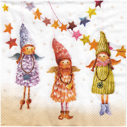 SERVIETTEN 1 Stück Motivservietten Decoupage Napkin 33x33cm, Handmade Dolls