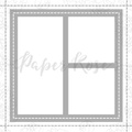Stanzform Präge Stanzschablone Cutting Die - Paper Rose - Kartenersteller 1 - Fenster