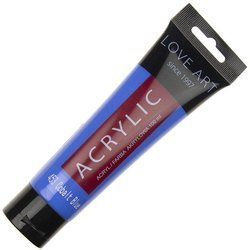 LOVEART 100ML Acrylfarbe Malfarbe Künstlerfarbe Malen Farbe - Cobalt Blue 453 - Kobaltblau 