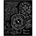 STAMPERIA Mixed Media Schablone STENCIL  25x25 cm - Venice Zeit zum Reisen