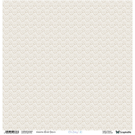 30x30cm doppelseitig Scrapbooking Papier - ScrapAndMe - Oh, Baby 09/10