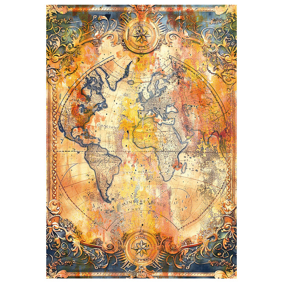 Reispapier Set Decoupage Bastelpapier A4 Ciao Bella - Past Time