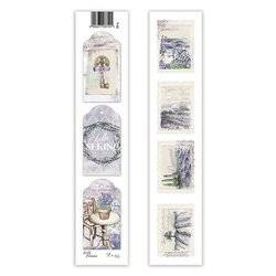 LEXI DESIGN 5,5x30,5cm Scrapbooking Papier Streifen, Lovely Provence 03