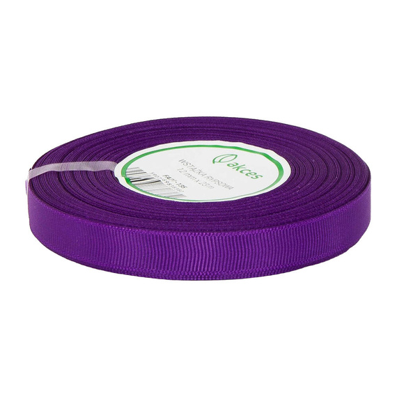 Farbband / Ripsband 12mm dunkelviolett 23m