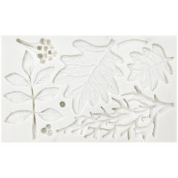 PENTART SILIKONFORM Mold Abformen Gießen Mould,  5 Blätter mischen