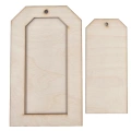 TAG Ornament aus Holz mit Rahmen 20cm - 3 Elemente