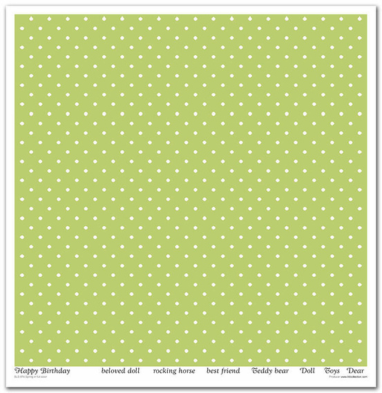 TD COLLECTION Setz von 11Stk 30x30cm Scrapbooking Papier - Spring in Full Color