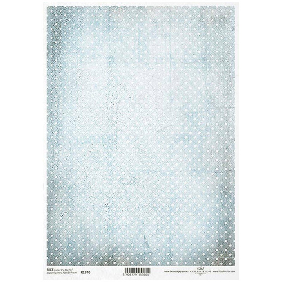 Reispapier für Decoupage in Punkten ITD-R1740 - A4