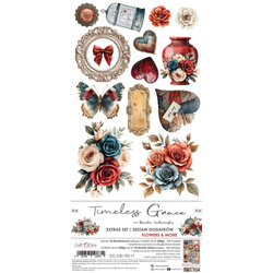 Scrapbooking Zubehör Set - Craft o'clock - Timeless Grace - Flowers & More