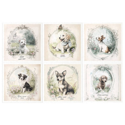 Reispapier-Set-Bastelpapier - ITD - RSM166 Hunde