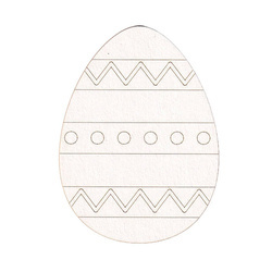 Osterei aus Bierdeckelkarton - 1St