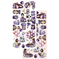 ALCHEMY OF ART 15x30cm doppelseitig Scrapbooking Papier 250g,  In purple color