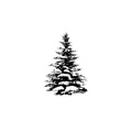 AGATERIA - Transparent Stempel Motivstempel Clear Stamp- Christmas tree, großer Weihnachtsbaum