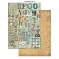 Set aus Junk Journal-Papieren, Aufklebern und Elementen - Furry Friends - Stamperia 