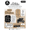 STUDIO LIGHT AUFKLEBER Dekor Stickers Scrapbooking - X-mas Sentiments