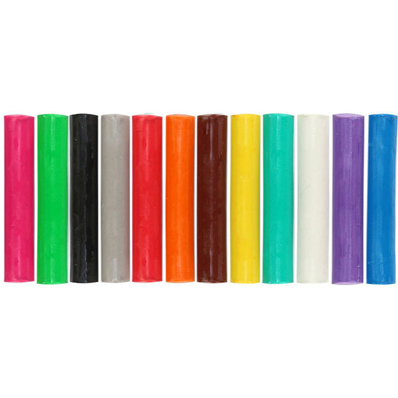Knetmasse Flamingo 12 Farben