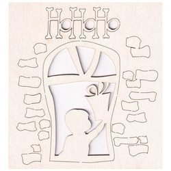 Dekorpappe Die Cut Chipboard - HoHoHo Junge - Stempell&amp;Kartoon
