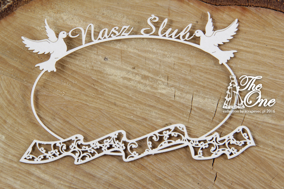 SCRAPINIEC Dekorpappe Die Cut Chipboard Dekoration Ornament, Frame Hochzeit