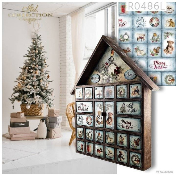 ITD Reispapier Decoupage Bastelpapier Softpapier Serviettentechnik, R1640