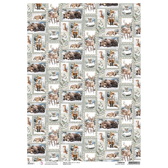 Reispapier für Decoupage A3 - Ciao Bella - Forest Tales Snowlight Stories