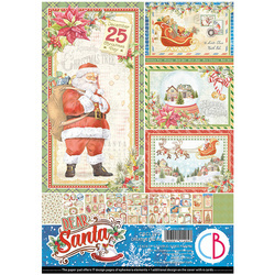 CIAO BELLA Satz 8Stk 21x30cm doppelseitigen Scrapbooking Papier - Dear santa