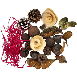 Natürliche MIX Set Zapfen Zweige Stern Weihnachtsdeko Tischdeko Basteln, 50g #11