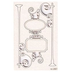 Karton-Hängeschilder 0102 Set - Park Avenue - SCRAPINIEC