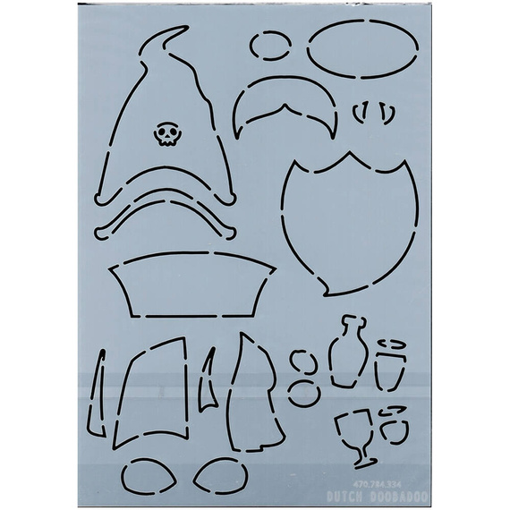 DUTCH DOOBADOO Vorlage zum Zeichnen und Ausschneiden - Gnome Vampire