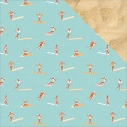 KAISERCRAFT 30x30cm doppelseitig Scrapbooking Papier Designpapier 150g Surfers