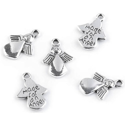 Metallanhänger - Engel - 5 Stk
