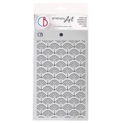 CIAO BELLA Mixed Media Schablone STENCIL 14,5x24cm - Oriental Elegance Punkte