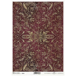 ITD Reispapier Decoupage Bastelpapier, Tapetenmotiv R2107 