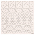 SCRAPINIEC Dekorpappe Die Cut Chipboard Dekoration Ornament, Herzen 4814