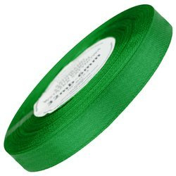 Satinband 12 mm - stark grün - 32 lfm