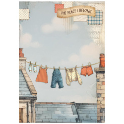 Reispapier für Decoupage A4 - Family Wäsche - Stamperia