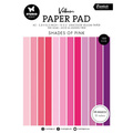 STUDIO LIGHT Set 24Blätter A5 Papierblock Scrapbooking Papier -  Unicolor Shades of Pink