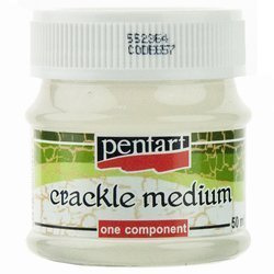 PENTART Einkomponenten Krakelierlack Alterungslack Crackle Medium Lack 50ml, 0657