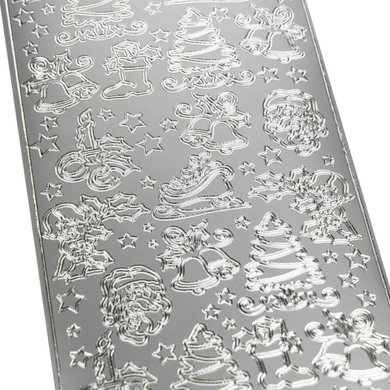 Dekorativer Aufkleber - silber