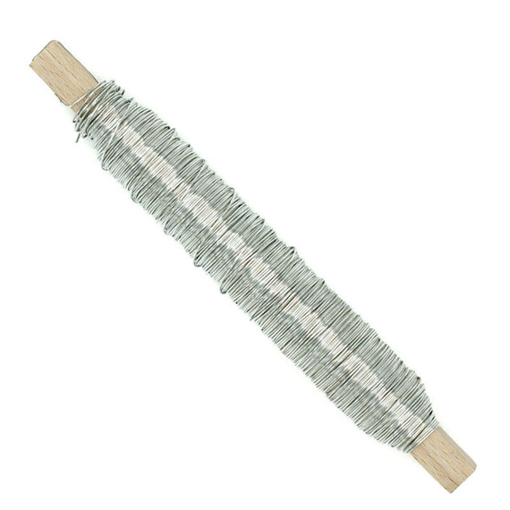 Floristendraht silber 0,5 mm - 25 m