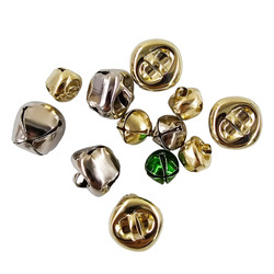 Gold-silberne Metallglocken - 12 Stück