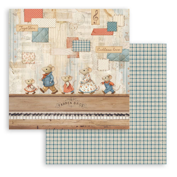 Scrapbooking Papier Set 30x30 - Family - Stamperia